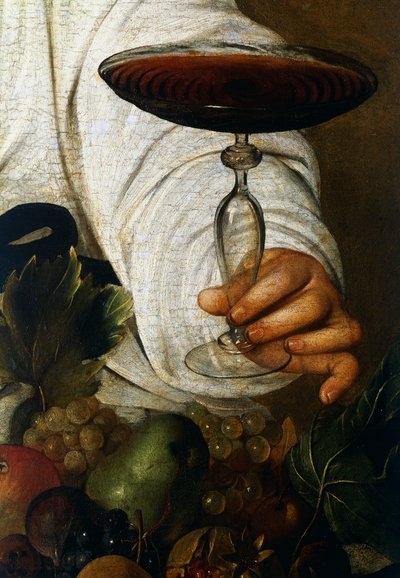Verre de vin (détail) - Michelangelo Merisi da Caravaggio
