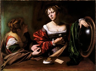 Marthe et Marie-Madeleine - Michelangelo Merisi da Caravaggio
