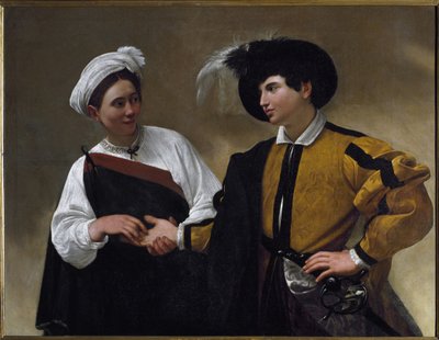 La diseuse de bonne aventure (huile sur toile) - Michelangelo Merisi da Caravaggio