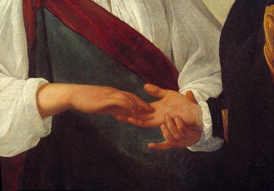 La diseuse de bonne aventure (détail) - Michelangelo Merisi da Caravaggio