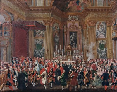 "Ferdinand IV prête serment en tant que roi de Naples". - Michele Foschini