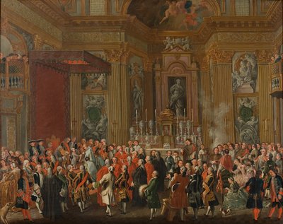 "Ferdinand IV prête serment en tant que roi de Naples". - Michele Foschini