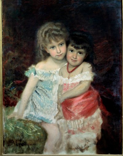 Portrait de Blanche et Amélie - Michele Giordigiani