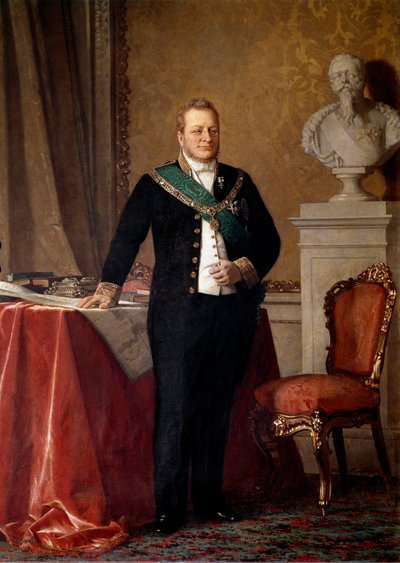 Portrait de Camillo Benso, Comte de Cavour - Michele Giordigiani