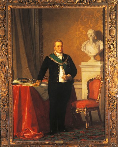 Portrait de Camillo Benso, Comte de Cavour - Michele Gordigiani
