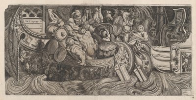 Speculum Romanae Magnificentiae: Bataille navale - Michele Lucchese