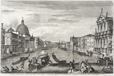 Le Grand Canal entre San Simone Piccolo et Santa Chiara, c.1740-41 - Michele Marieschi
