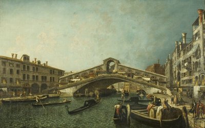 Le Pont du Rialto, Venise, vers 1740 - Michele Marieschi