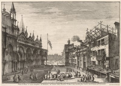 Vues de Venise : Piazzetta S. Basso, 1741 - Michele Marieschi