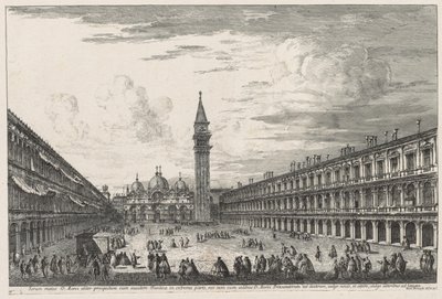Vues de Venise : Piazzo S. Marco - Michele Marieschi