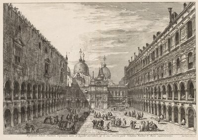 Vues de Venise : La Cour du Palais Ducal, 1741 - Michele Marieschi