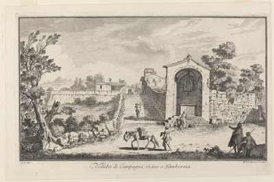 Vue de la campagne près de Gamberaia - Michele Marieschi after Giuseppe Zocchi