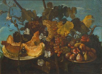 Nature morte au raisin, à la figue et à la moelle - Michele Pace del Campidoglio