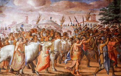 Triomphe du consul Lucius Aemilius Paulus sur Persée roi de Macédoine (détail) - Michele and Rocchetti Jacopo Alberti