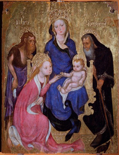 Le mariage mystique de Sainte Catherine avec les Saints Jean-Baptiste et Antoine d