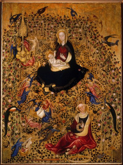 La Madone du jardin de roses Madonna del Roseto, vers 1425 - Michelino da Besozzo