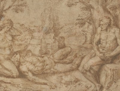 Adam et Ève pleurant la mort d