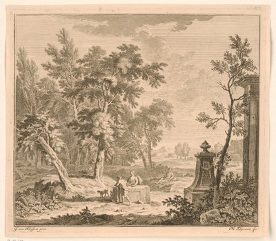 Paysage avec berger - Michiel Elgersma