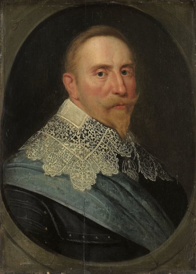 Portrait de Gustave II Adolphe (1594-1632), roi de Suède - Michiel Jansz van Mierevelt (copy after)