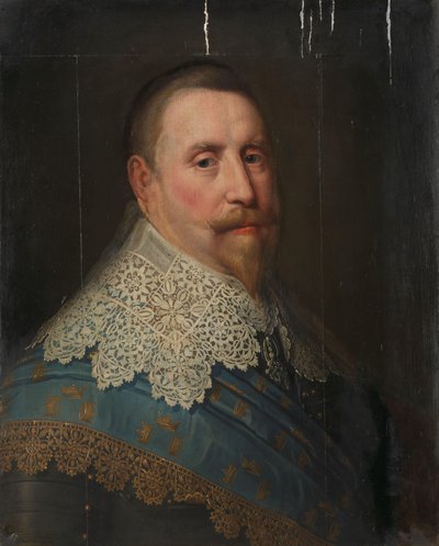 Portrait de Gustave II Adolphe (1594-1632), roi de Suède - Michiel Jansz van Mierevelt (copy after)