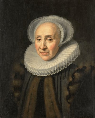Portrait de Volckera Claesdr Knobbert (1554-1634) - Michiel Jansz van Mierevelt (workshop of)