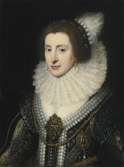 Élisabeth Stuart 1596-1662, Reine de Bohême, vers 1642 - Michiel Jansz van Mierevelt