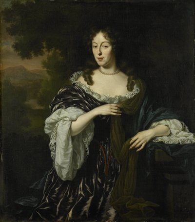 Portrait de Maria Schaep, épouse de Hendrick Bicker - Michiel van Musscher