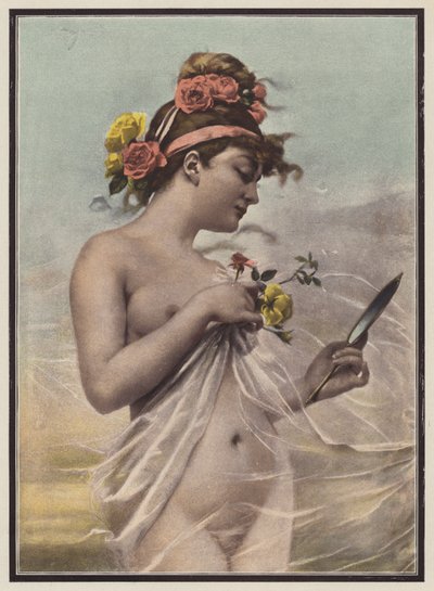 Le matin, femme avec un miroir - Mieczyslaw Reyzner