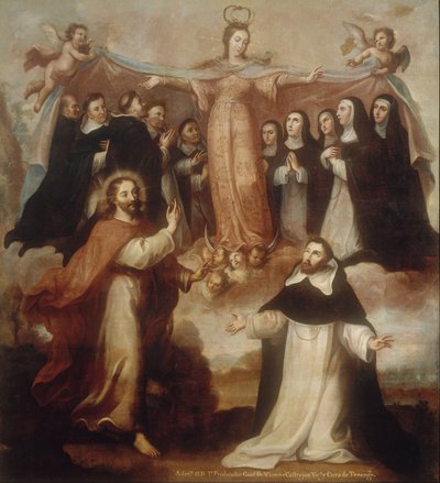 Allégorie de la Vierge Patronne des Dominicains - Miguel Cabrera