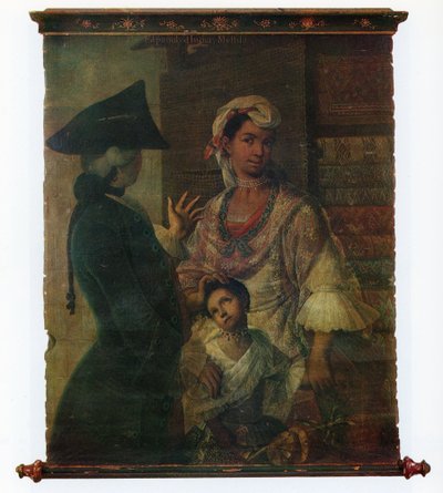 Un des deux groupes de portraits ethnographiques - Miguel Cabrera