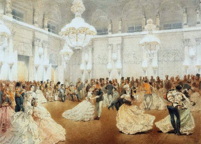 Bal dans la salle de concert du Palais d
