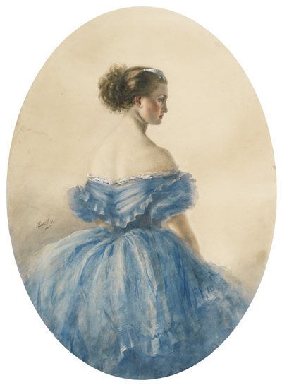 Portrait de la princesse Anna zu Sayn-Wittgenstein - Mihaly von Zichy