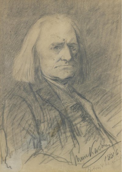 Portrait de Franz Liszt 1811-1886, 1886 - Mihály Munkácsy