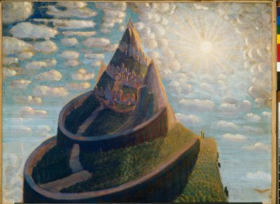 Conte de fées (château de conte de fées) - Mikalojus Konstantinas Čiurlionis
