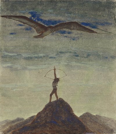 Le Signe du Sagittaire (du cycle "Zodiaque") par Ciurlionis, Mikalojus Konstantinas (1875-1911) - Mikalojus Konstantinas Čiurlionis