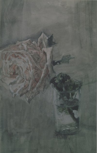 Une rose - Mikhail Aleksandrovich Vrubel