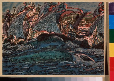 Bateaux à voile - Mikhail Aleksandrovich Vrubel