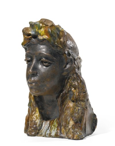 Fille avec une couronne, 1898-1900 - Mikhail Aleksandrovich Vrubel