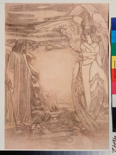 Illustration pour le poème Prophète de Alexandre Pouchkine - Mikhail Aleksandrovich Vrubel