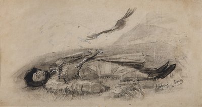 Illustration du poème Ismail-Bey par M. Lermontov, 1889-1891 - Mikhail Aleksandrovich Vrubel
