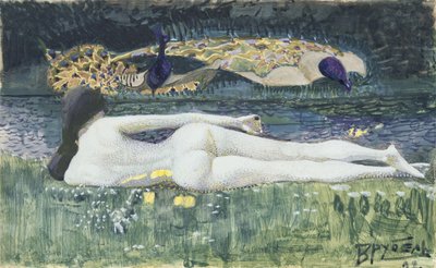 Nu couché, 1902 - Mikhail Aleksandrovich Vrubel