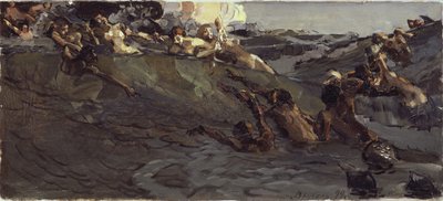 Naiades et tritons jouant, 1899 - Mikhail Aleksandrovich Vrubel