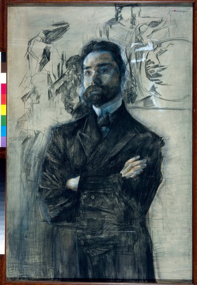 Portrait du poète Valeri Iakovlevitch Brioussov (1873-1924) - Mikhail Aleksandrovich Vrubel
