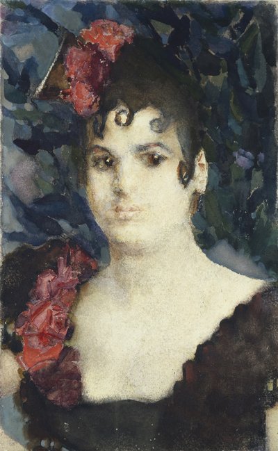 Portrait de Tatyana Lyubatovich en Carmen, années 1890 - Mikhail Aleksandrovich Vrubel