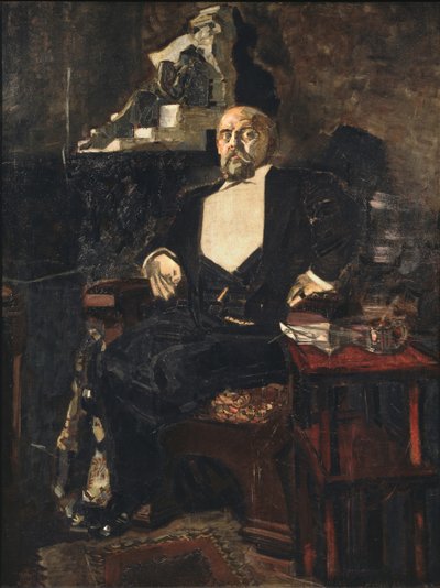 Portrait du fondateur de la première Opéra Privée Russe Savva Mamontov 1841-1918, 1897 - Mikhail Aleksandrovich Vrubel