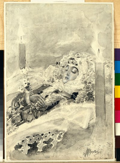 Tamara dans le cercueil - Mikhail Aleksandrovich Vrubel