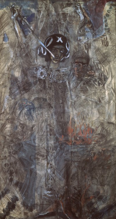 La Vision du prophète Ézéchiel, 1906 - Mikhail Aleksandrovich Vrubel