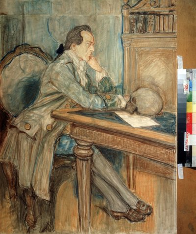 Johann Wolfgang von Goethe (1749-1832) découvrant l
