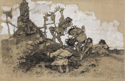 Adoration des idoles - Mikhail Dmitrievich Ezuchevsky