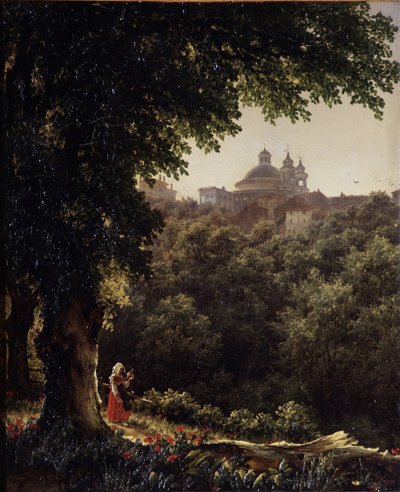 Ariccia près de Rome - Mikhail Ivanovich Lebedev
